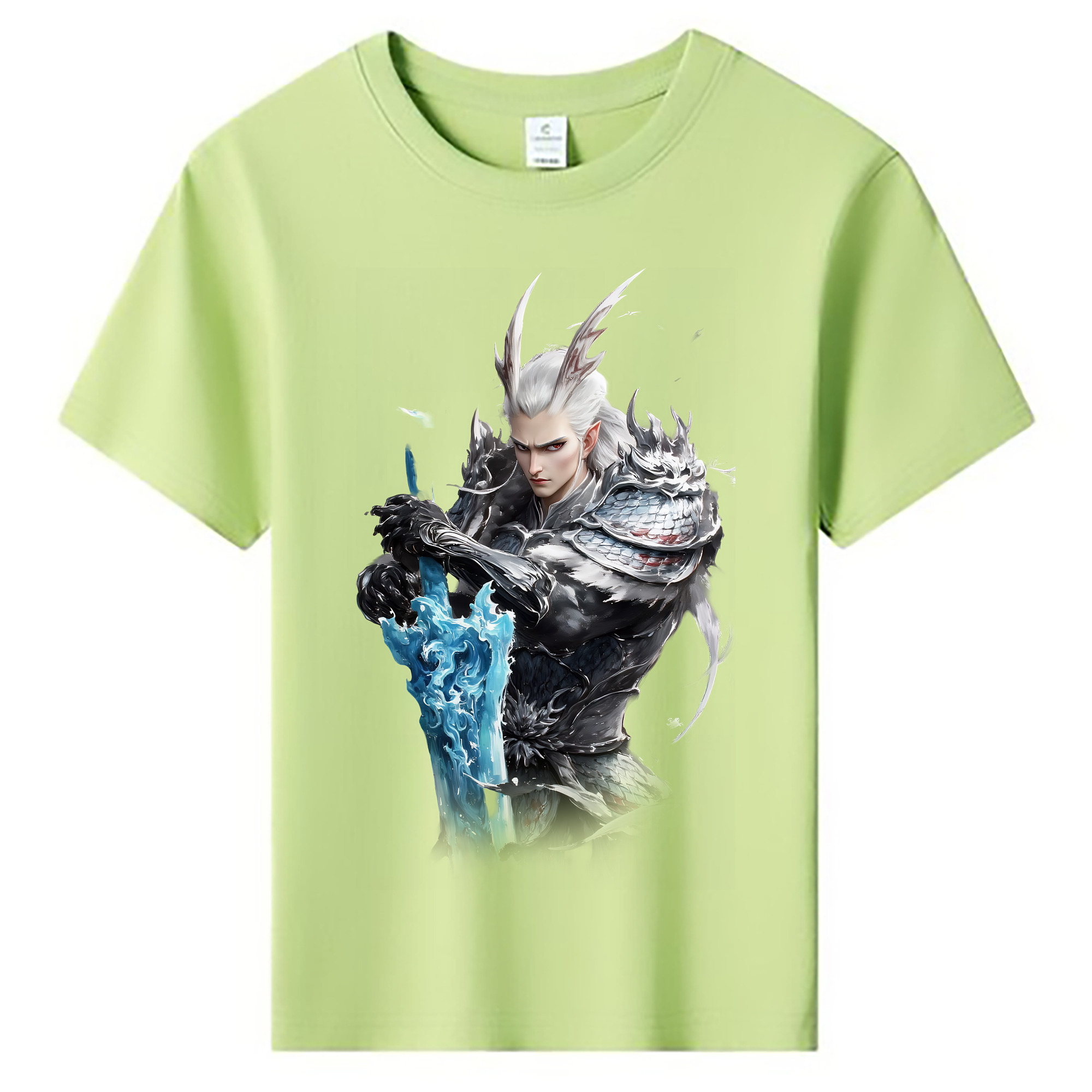 （画像用） Ne Zha 2 ナタ 魔童の大暴れ 綿100％キッズTシャツ（フロントプリント）